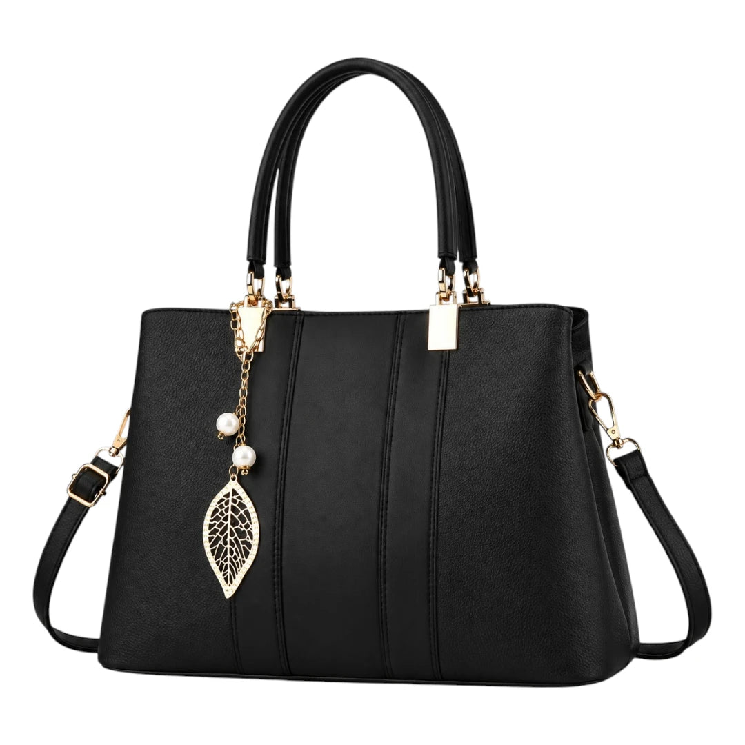 Arelzi Black Quilted Women’s Satchel Handbag