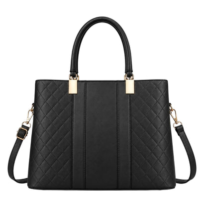 Arelzi Black Quilted Women’s Satchel Handbag