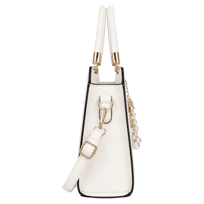 Arelzi Ivory Pearl Accent Women’s Satchel Handbag