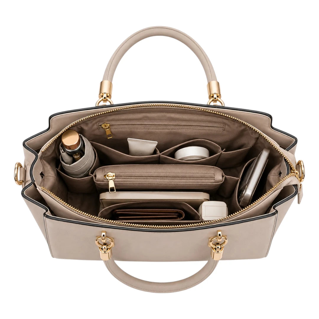 Arelzi Modern Beige Women’s Satchel Handbag