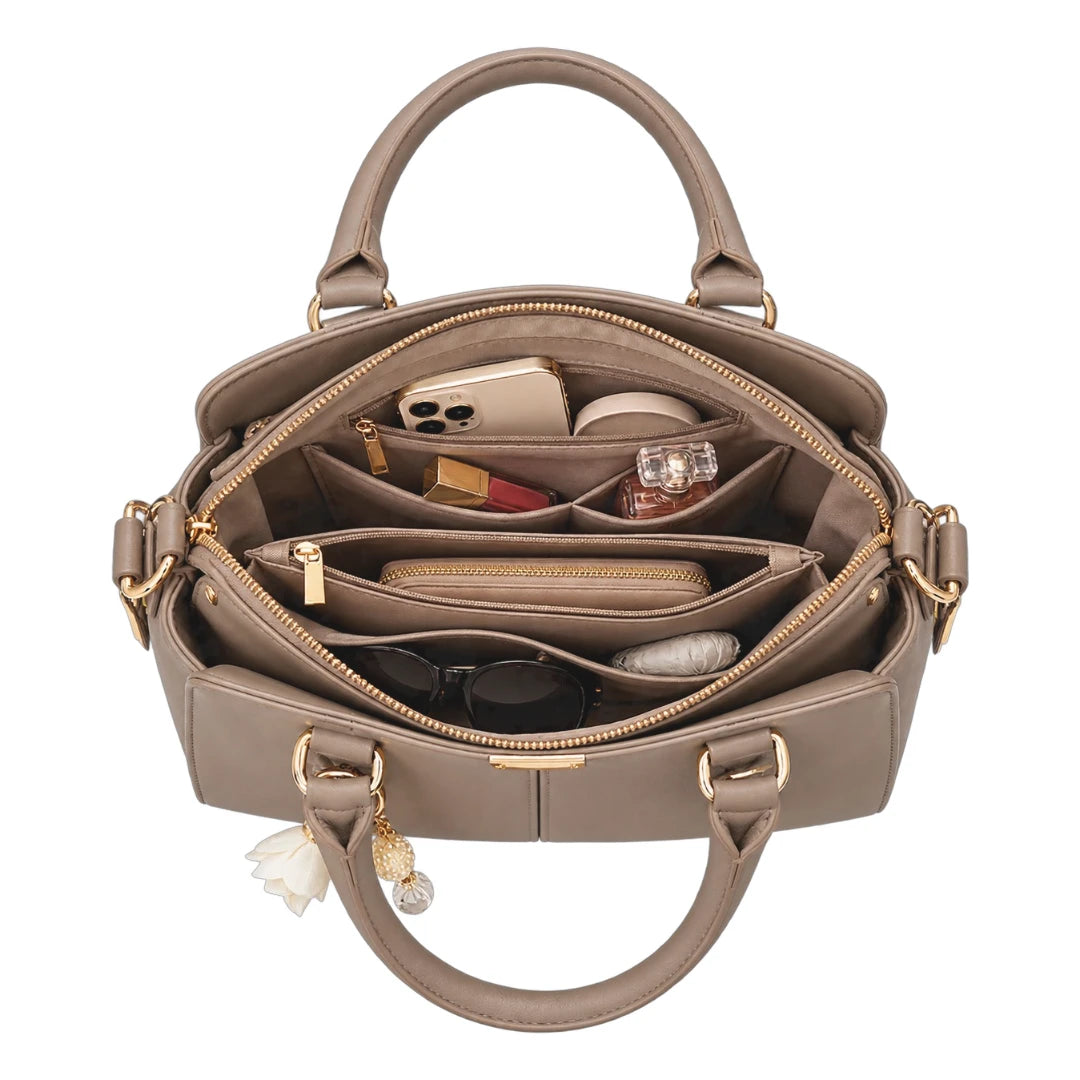 Arelzi Taupe Women’s Satchel Handbag