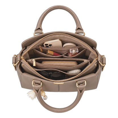 Arelzi Taupe Women’s Satchel Handbag
